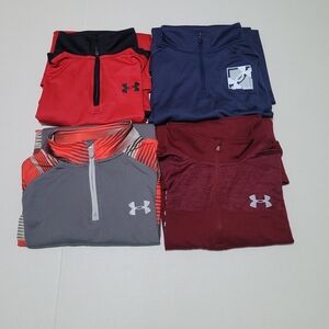 Under armour Boy’s long sleeve shirt bundle of 4 size large